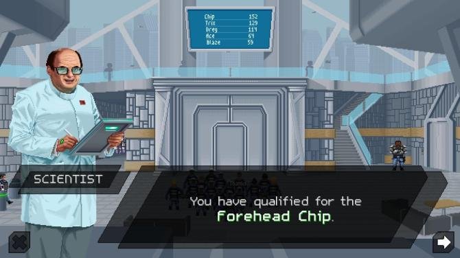 Forehead Chip 